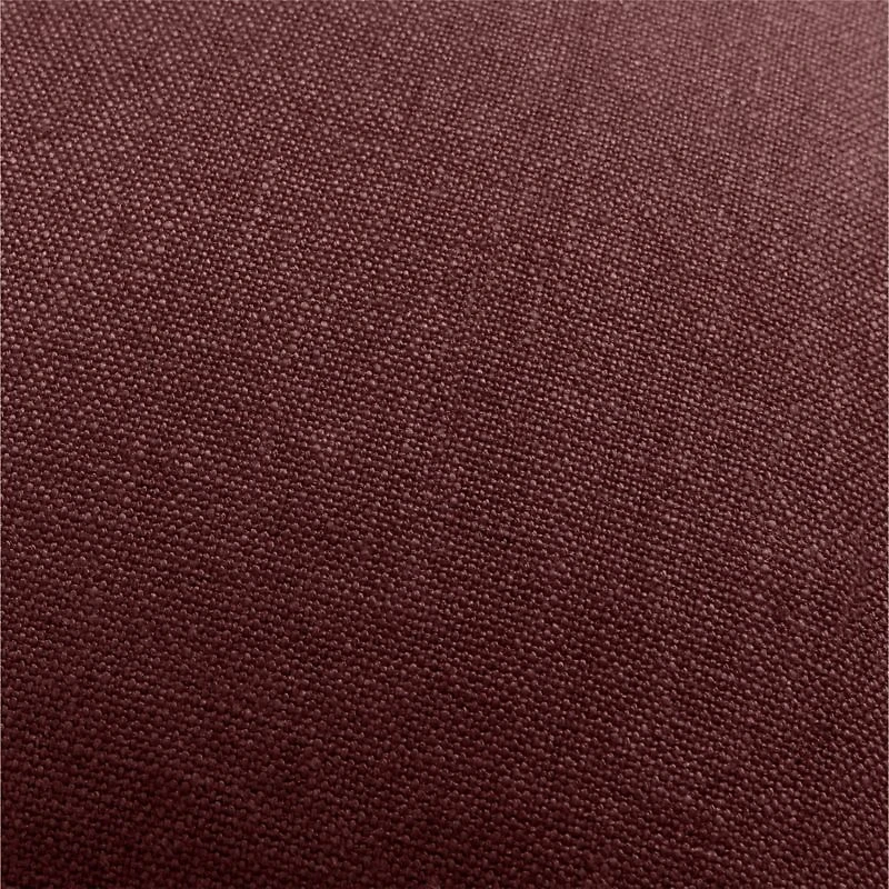 Relaxed Linen Layering 20"x20" Chestnut Red Throw Pillow with Feather Insert