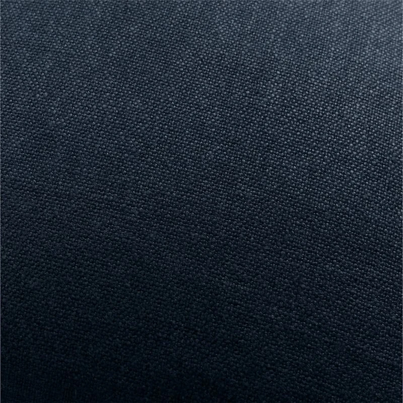 Relaxed Linen 20"x20" Deep Indigo Layering Throw Pillow with Feather Insert