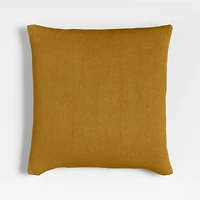 Relaxed Linen 20"x20" Moroccan Ocher Layering Throw Pillow with Feather Insert