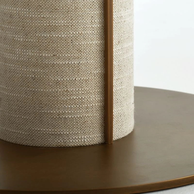 Remi Natural Linen Floor Lamp 65"