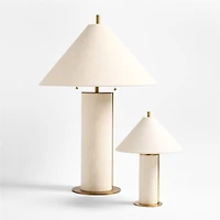 Remi Ivory Linen Mini Table Lamp 15"