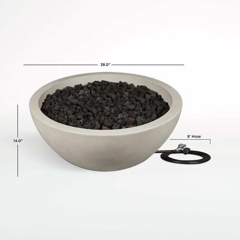 Retreat 38" Outdoor Propane Fire Bowl