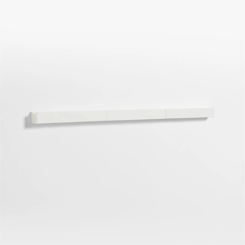 Modern White Wood Kids Gallery Art Rail