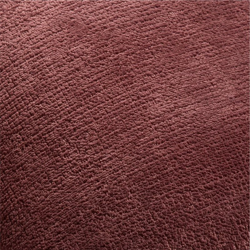 Revasser Chenille 23"x23" Burgundy Throw Pillow Cover by Athena Calderone