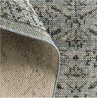 Rhodes Performance Traditional Blue Handknotted Area Rug 6'x9'
