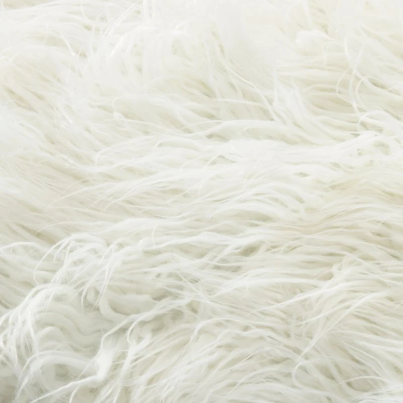 Riane Faux Fur and Wood Bench Seat