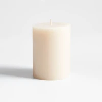 3"x4" Ribbed Linen Pillar Candle