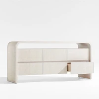 Rica 60" Grasscloth 6-Drawer Dresser by Leanne Ford