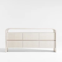 Rica 60" Grasscloth 6-Drawer Dresser by Leanne Ford