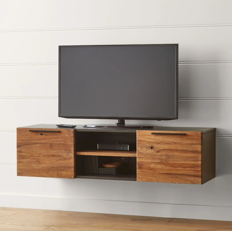 Rigby Natural 55" Small Floating Storage Media Console