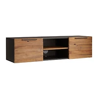 Rigby Natural 55" Small Floating Storage Media Console