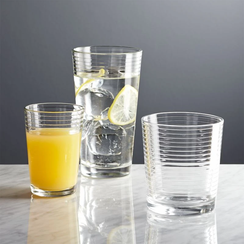 Rings 7-Oz. Juice Glasses, Set of 12