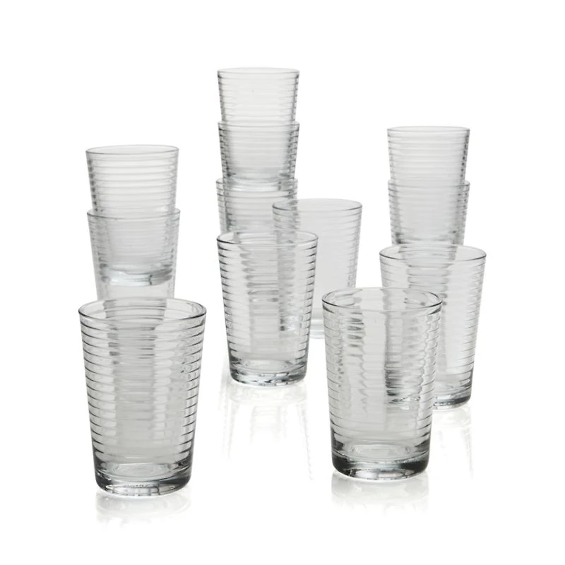 Rings 7-Oz. Juice Glasses, Set of 12
