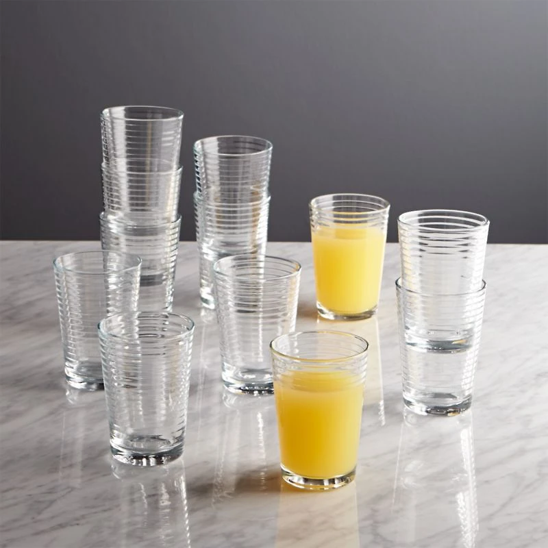 Rings 7-Oz. Juice Glasses, Set of 12