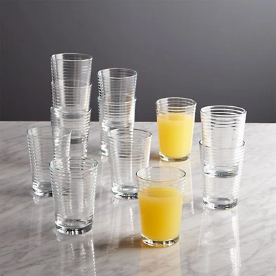 Rings 7-Oz. Juice Glasses, Set of 12