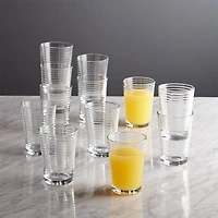Rings 7-Oz. Juice Glasses, Set of 12