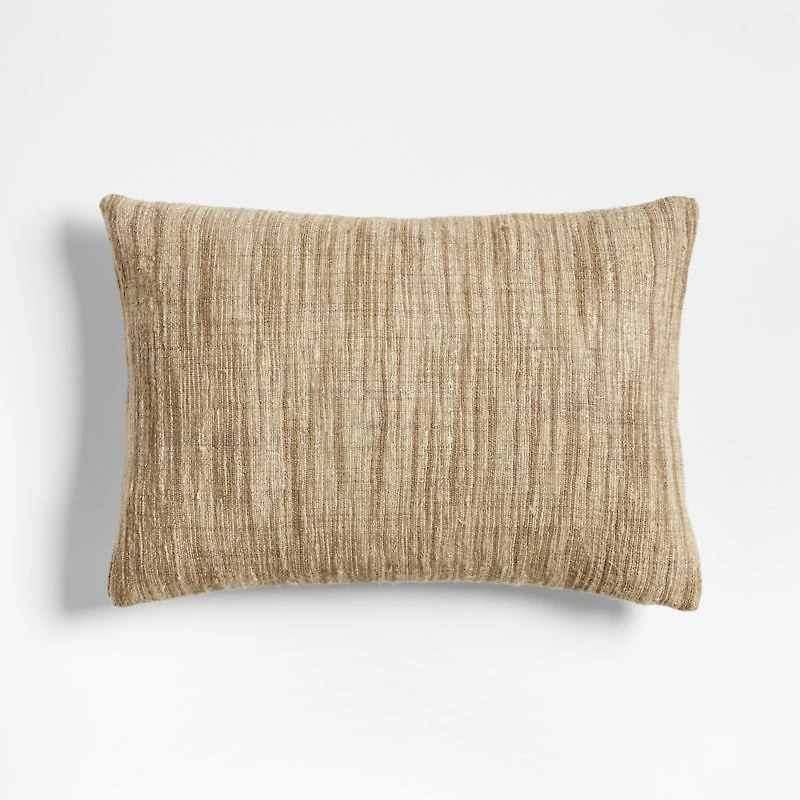 Riviera 22"x15" Arcadia Tan Brown Throw Pillow Cover