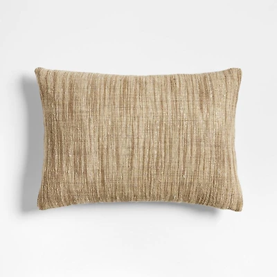 Riviera 22"x15" Arcadia Tan Brown Throw Pillow Cover
