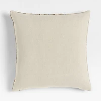 Riviera Stripe 23"x23" Pale Blue Throw Pillow with Feather Insert