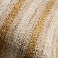 Riviera Stripe 23"x23" Savannah Yellow Throw Pillow with Down-Alternative Insert