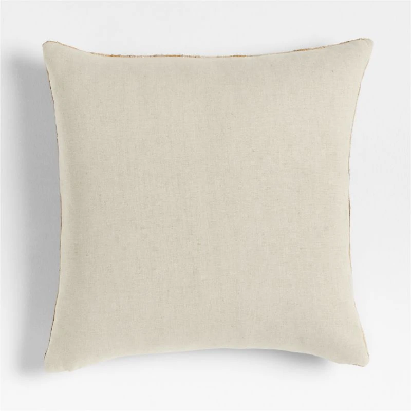 Riviera Stripe 23"x23" Savannah Yellow Throw Pillow with Down-Alternative Insert