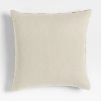 Riviera Stripe 23"x23" Savannah Yellow Throw Pillow with Down-Alternative Insert