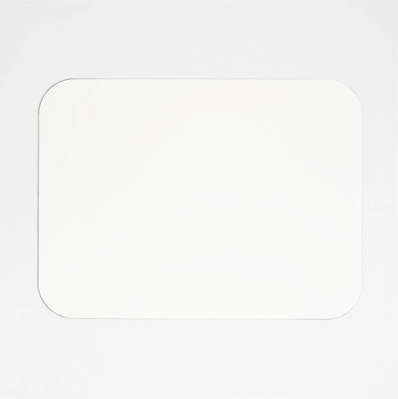 Rizzo Easy Care Recycled Leather Reversible Black and White Rectangular Placemat