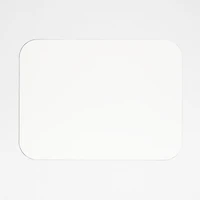 Rizzo Easy Care Recycled Leather Reversible Black and White Rectangular Placemat