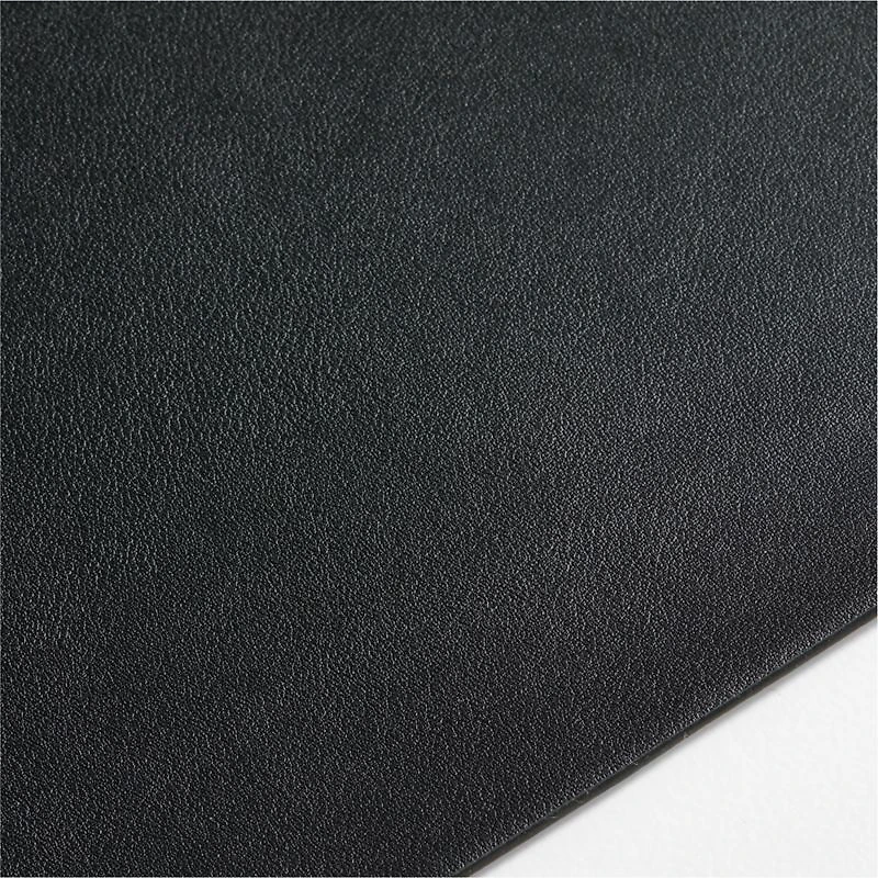 Rizzo Easy Care Recycled Leather Reversible Black and White Rectangular Placemat