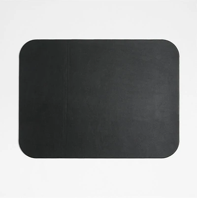 Rizzo Easy Care Recycled Leather Reversible Black and White Rectangular Placemat