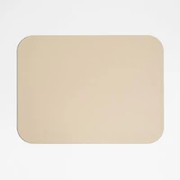 Rizzo Easy Care Faux Leather Reversible Desert Green and Light Brown Rectangular Placemat