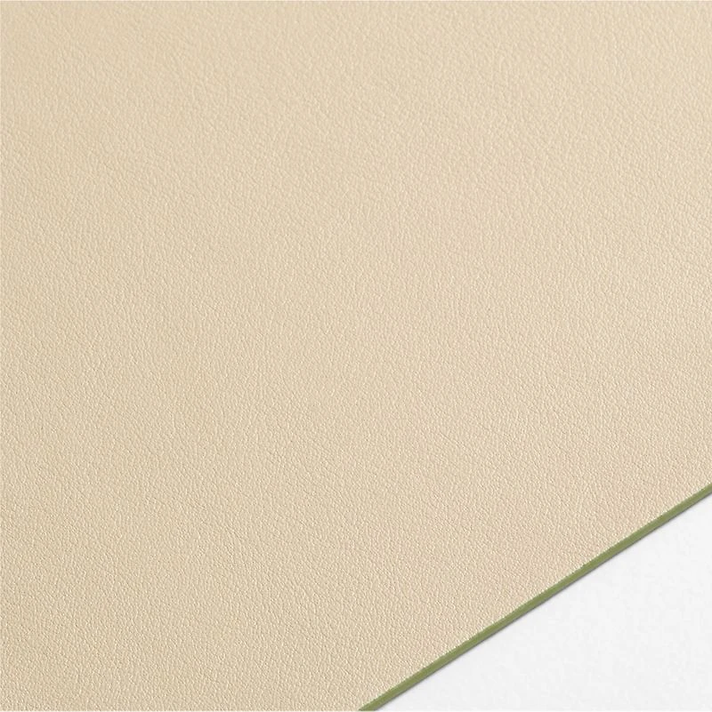 Rizzo Easy Care Faux Leather Reversible Desert Green and Light Brown Rectangular Placemat