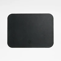 Rizzo Easy Care Recycled Leather Reversible Black and White Rectangular Placemat