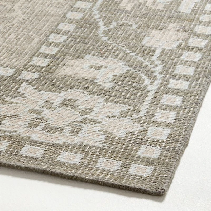 Rochelle Traditional Floral Grey Area Rug 10'x14'