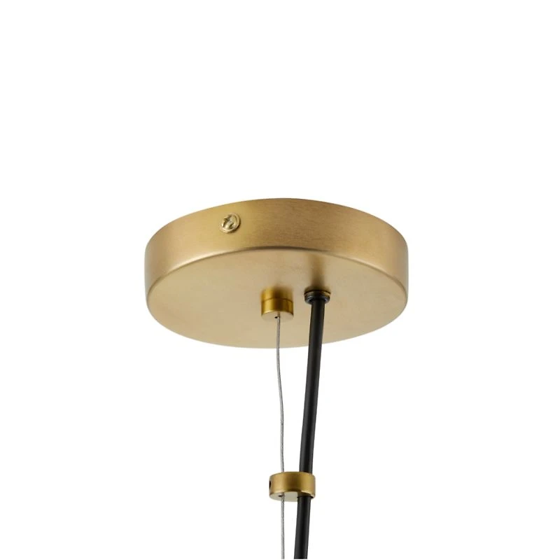 Rodan Hammered Brass Metal Dome Pendant Light 24"