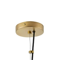 Rodan Hammered Brass Metal Dome Pendant Light 24"