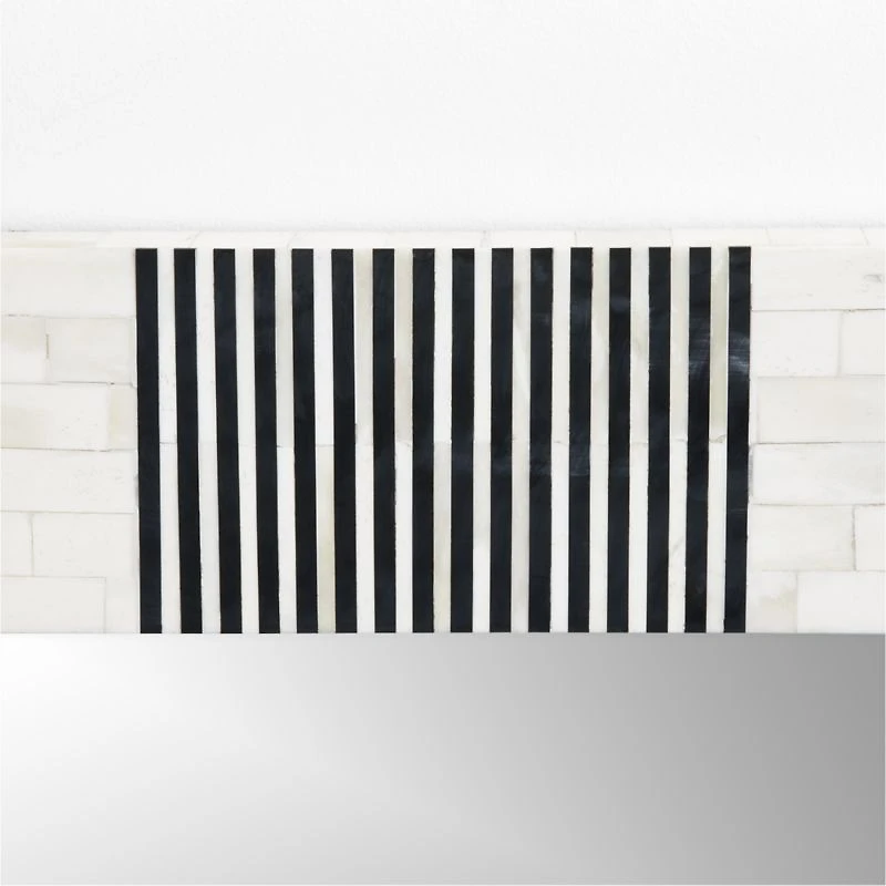 Roman Rectangular Bone Inlay Mirror