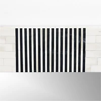 Roman Rectangular Bone Inlay Mirror