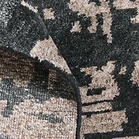 Rome Wool Blend Hand-Knotted Black Area Rug 12'x15'