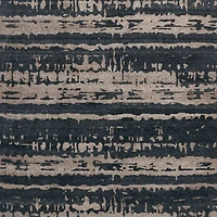 Rome Wool Blend Hand-Knotted Black Area Rug 12'x15'