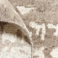 Rome Wool Blend Hand-Knotted Taupe Area Rug 6'x9'