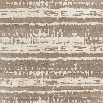 Rome Wool Blend Hand-Knotted Taupe Area Rug 6'x9'