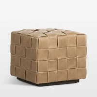 Ronan Leather Ottoman