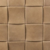 Ronan Leather Ottoman