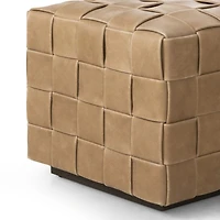 Ronan Leather Ottoman