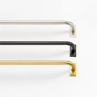 Brass 1" Room Darkening Curtain Rod 32"-48"