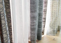 Silvana Silk Dark Grey Curtain Panel 48"x84"