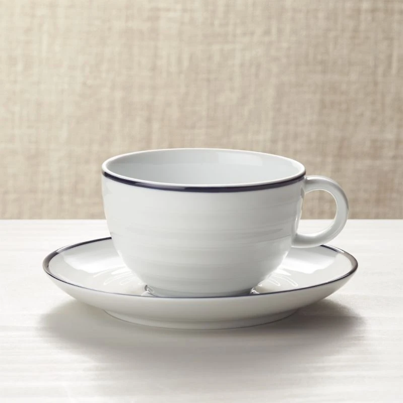 Roulette Blue Band Saucer