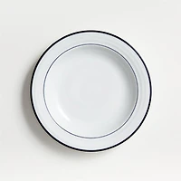 Roulette Blue Band Salad Plates, Set of 8
