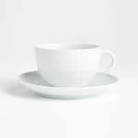 Roulette 8-oz. White Porcelain Cup